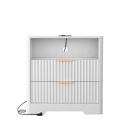 Smart Nightstand with Charging Station & Night Light – view 3
