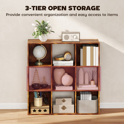 9-Cube Storage Unit, Rustic Brown – alternate view 2