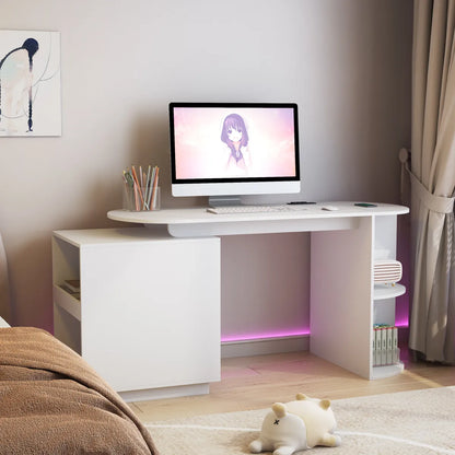 Expandable Computer Desk with Hutch & Bookshelf – view 2
