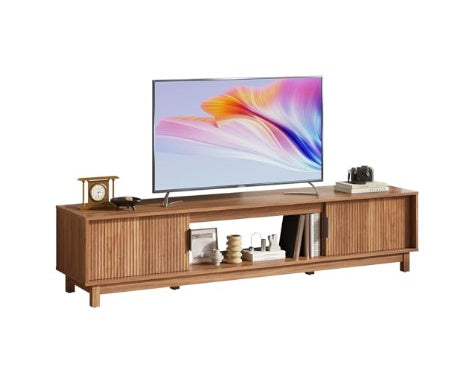 Mid-century modern TV stand with storage