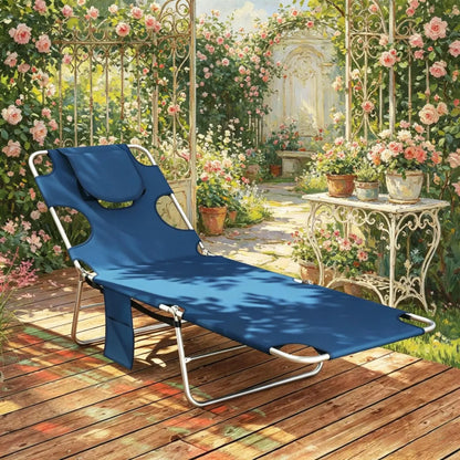 Chic Outdoor Chaise Lounge Chair, Tanning Chair, Beach Lounger – view 3