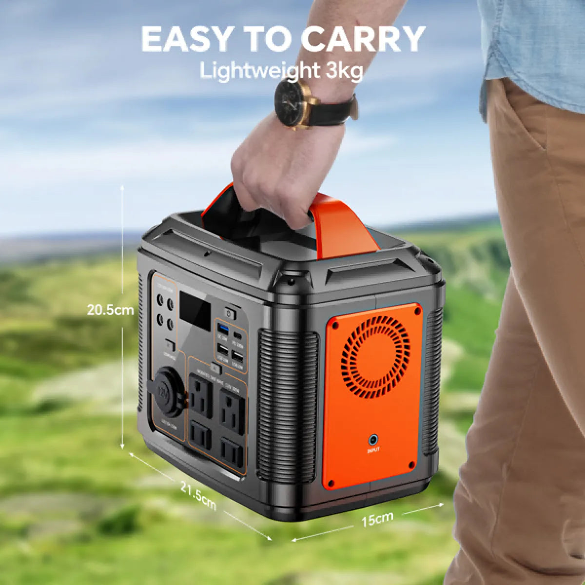 300W Portable Power Station with 60W Solar Panel