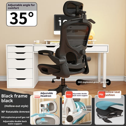 Ergonomic mesh office chair with lumbar support