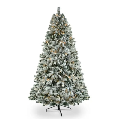 6 Ft Pre-Lit Snow Flocked Artificial Christmas Tree