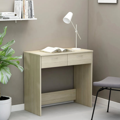 Engineered wood desk with drawer, 80cm