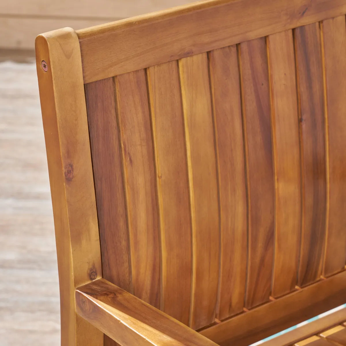 Teak Wood Dining Chairs, Set of 2