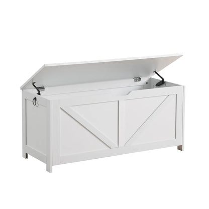 Hinged Lid Storage Chest Bench for Entryway – view 4