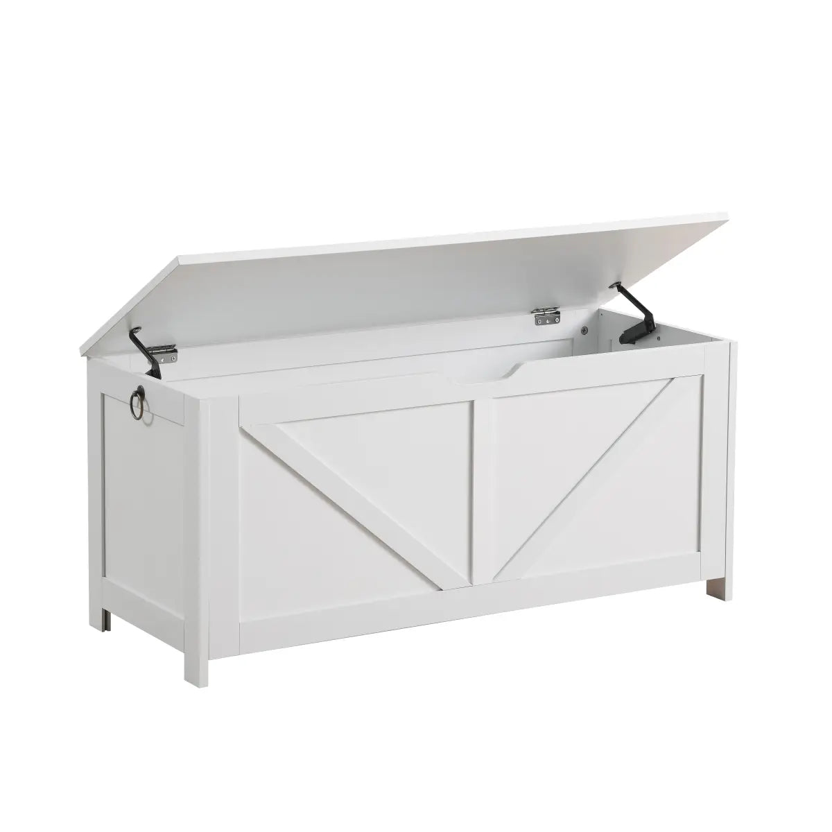 Hinged Lid Storage Chest Bench for Entryway – view 10