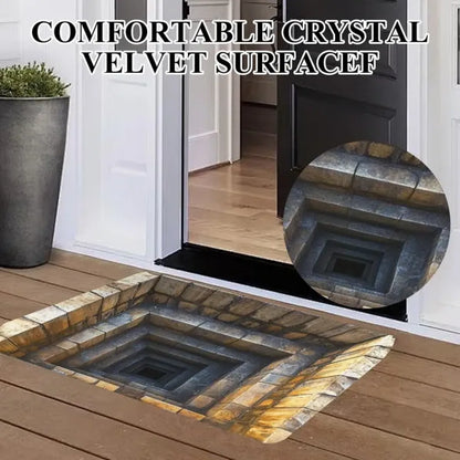 3D Optical Illusion Doormat – All-Weather Indoor & Outdoor Entrance Mat