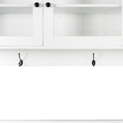 63 Inch Large Kitchen Hutch Cabinet detail