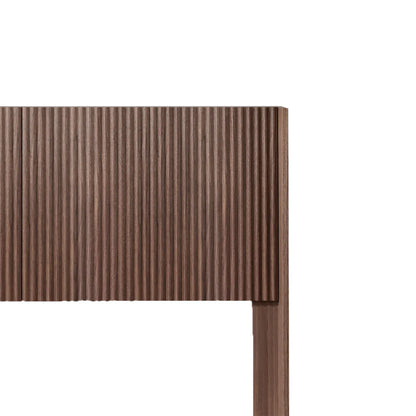 Fluted Panel Wood Headboard, Walnut