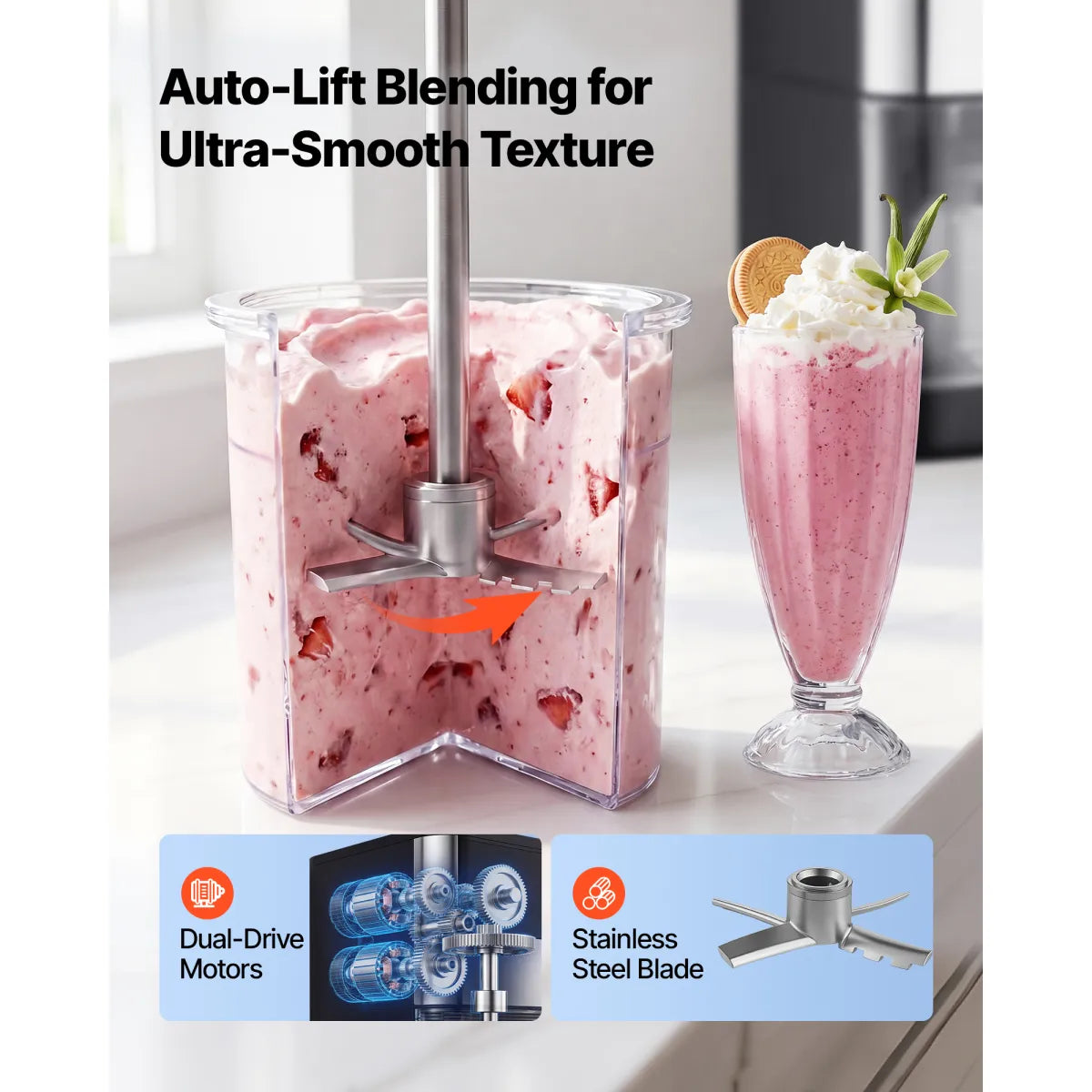 7-in-1 Ice Cream Maker – Frozen Treat Machine for Gelato, Sorbet and Frozen Yogurt