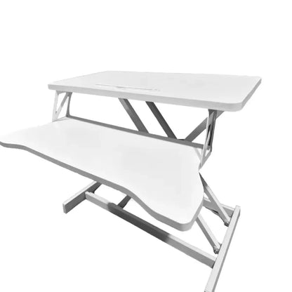 32" Height-Adjustable Standing Desk Converter, White – view 2
