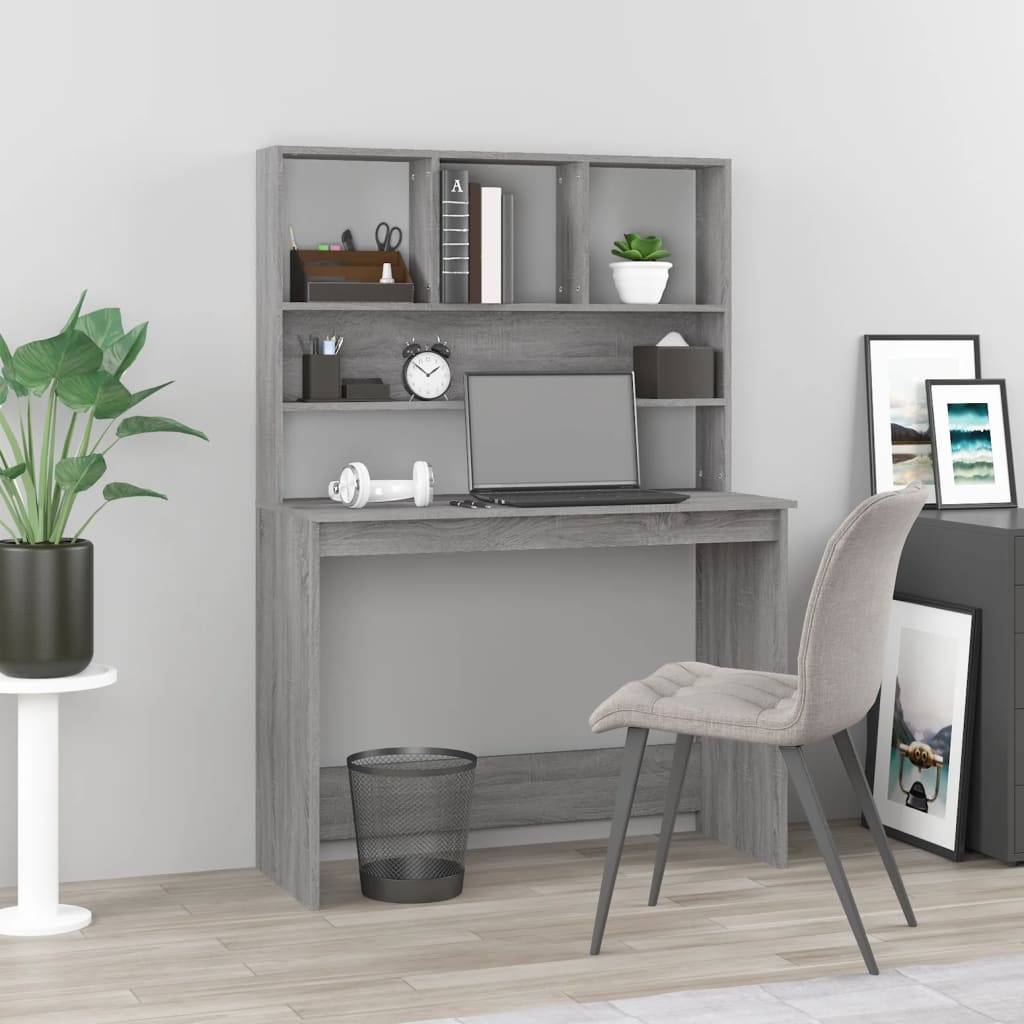 Tall desk with shelf, 102cm