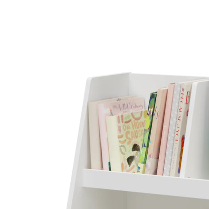 Kids 5-Cubby Wooden Bookshelf and Toy Organizer