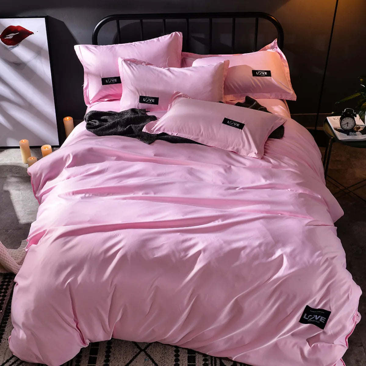 4-Piece Brushed Microfiber Bed Sheet Set – Breathable Wrinkle-Resistant Queen Bedding