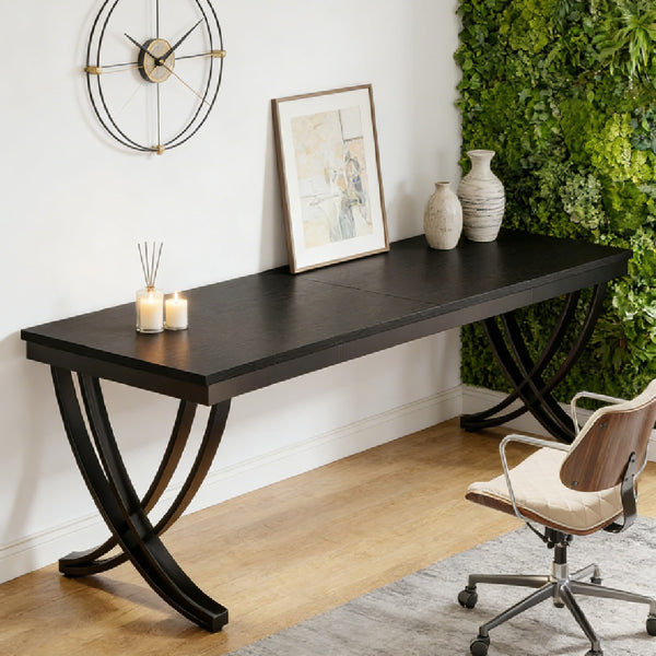 Wide workspace computer desk