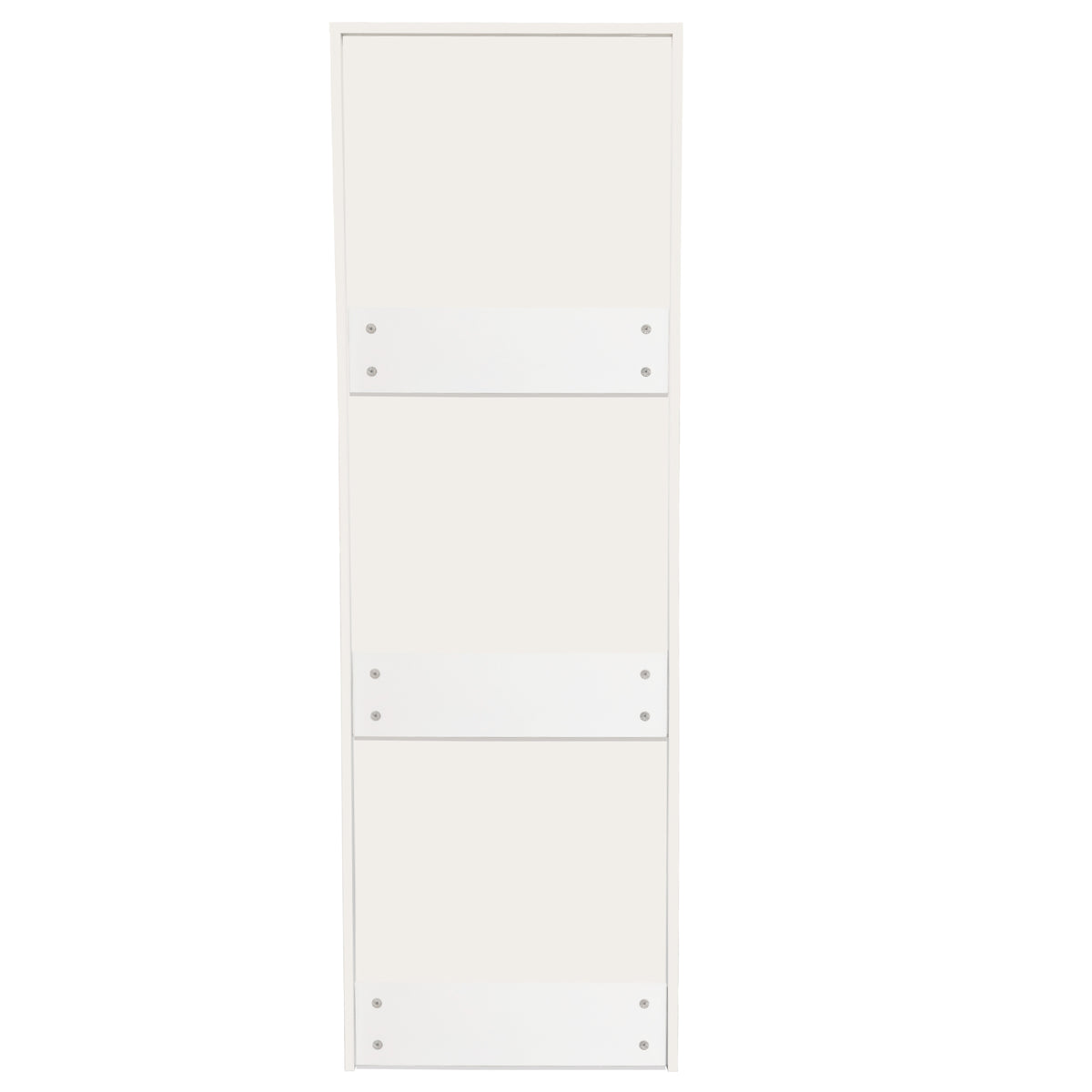 4-tier bookcase with pull-out shelves, white