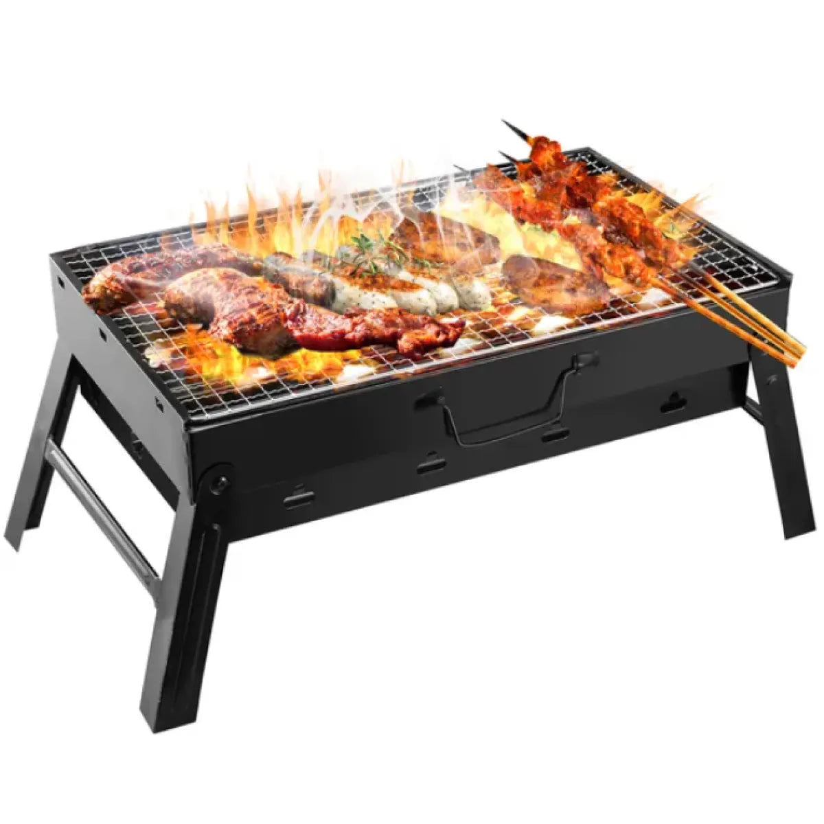 Foldable Portable Charcoal BBQ Grill – Lightweight Camping & Picnic Grill