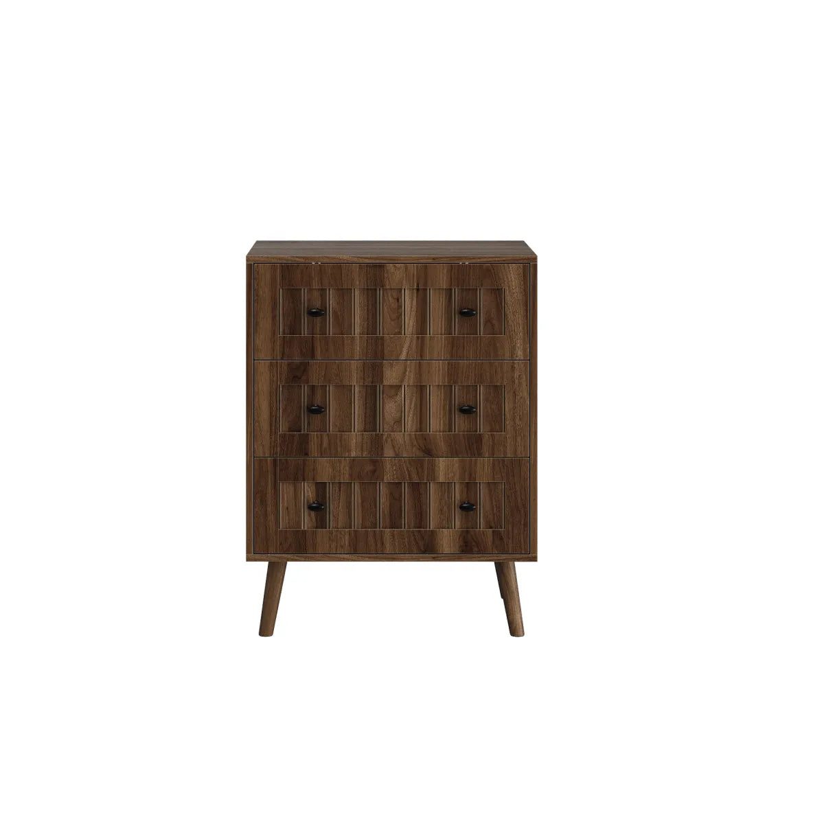 3-Drawer Walnut Dresser Chest – view 8