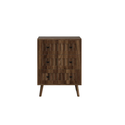 3-Drawer Walnut Dresser Chest – view 8