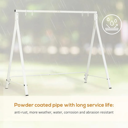 Outdoor Porch Swing Stand, A-Frame Steel Stand – view 4