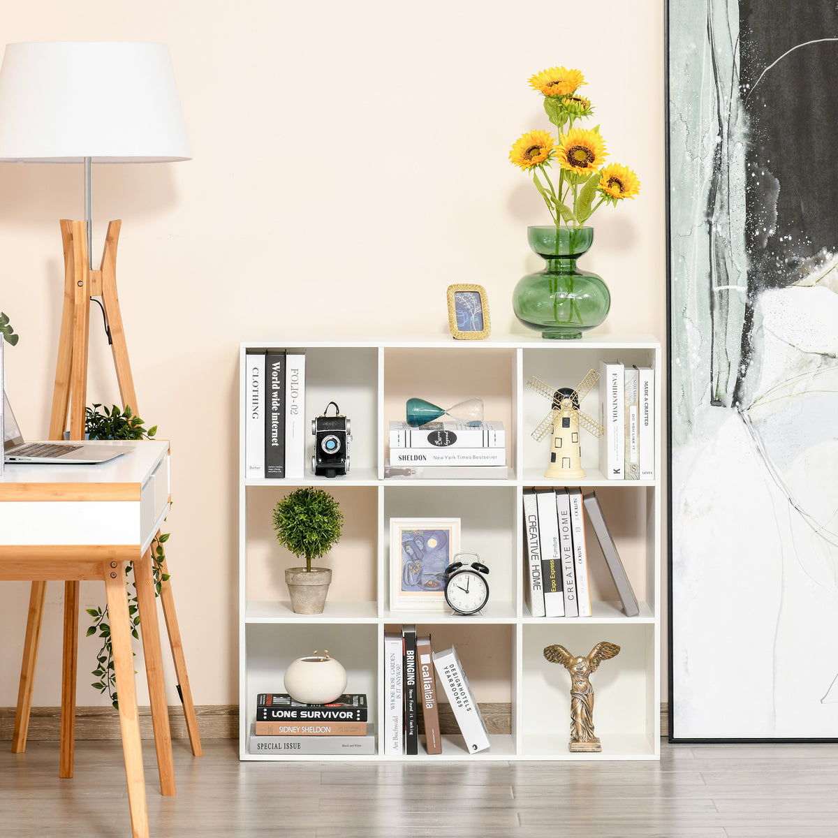 9-Cube Storage Unit, White – alternate view 4