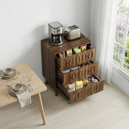 3-Drawer Walnut Dresser Chest – view 4