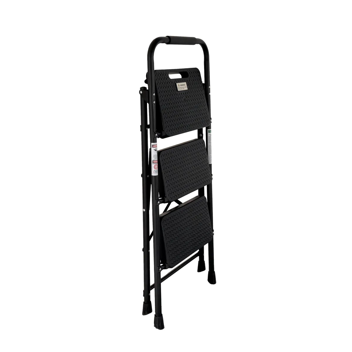 3-Step Folding Step Stool – Anti-Slip Steel Ladder