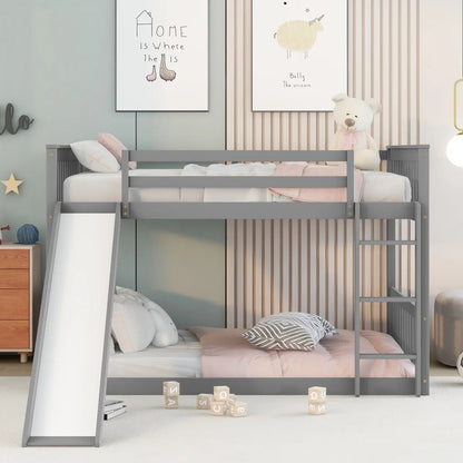 Full Over Full Bunk Bed with Slide – view 5