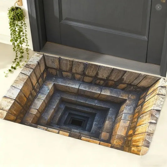 3D Optical Illusion Doormat – All-Weather Indoor & Outdoor Entrance Mat