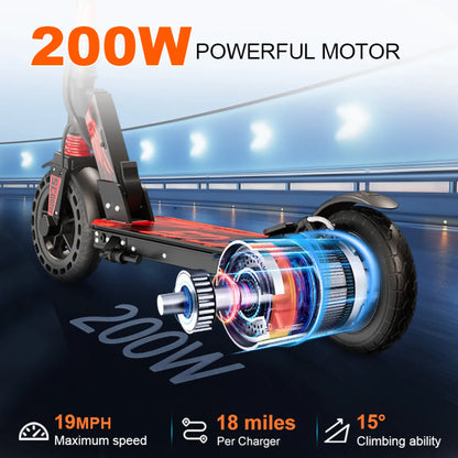 ED200 Electric Scooter for Teens – Folding Commuter