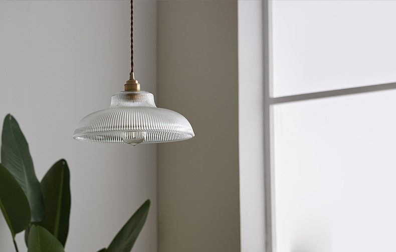 Nordic industrial glass pendant light
