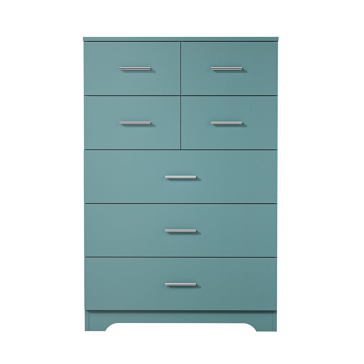 7-Drawer Storage Dresser with Outlet, Light Green – alternate view 1
