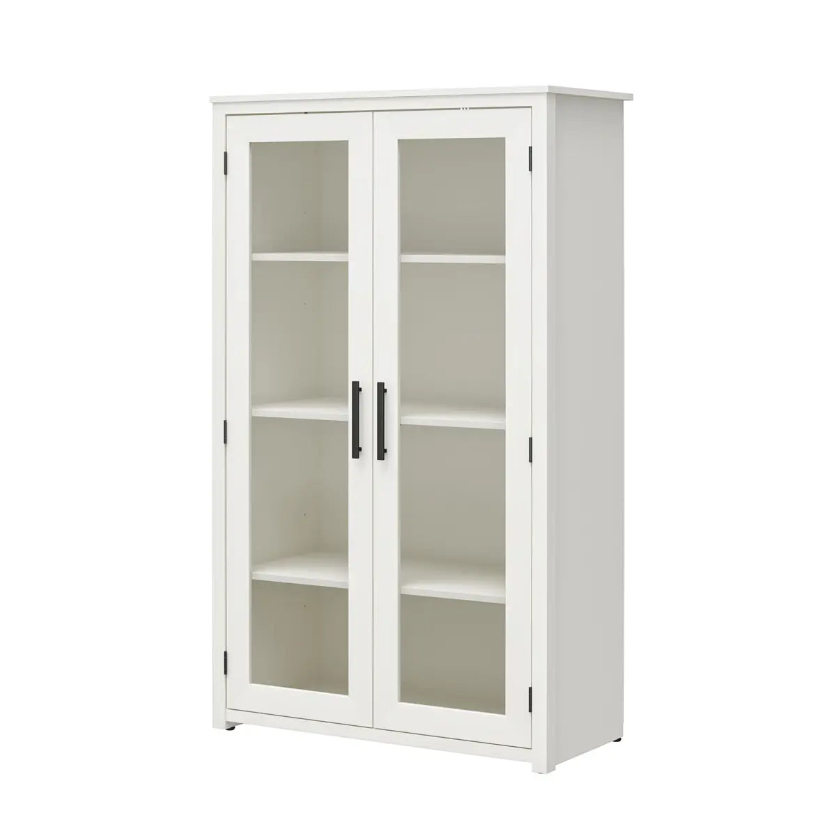Modern White Oak Curio Display Cabinet – view 7
