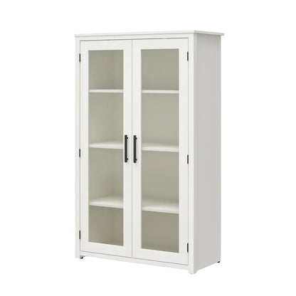 Modern White Oak Curio Display Cabinet – view 7