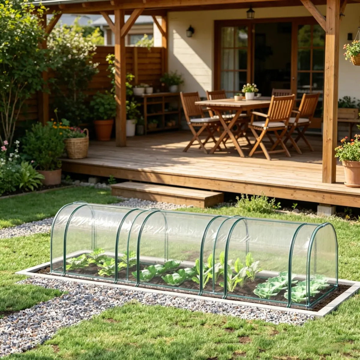 Portable Tunnel-Style Mini Greenhouse