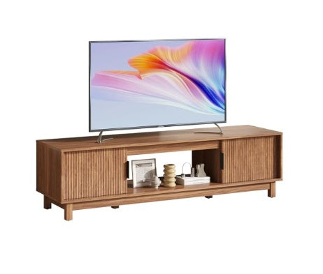Mid-century modern TV stand with storage