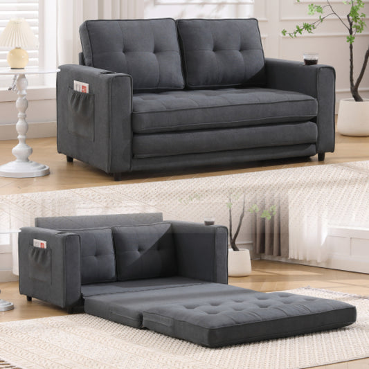 3-in-1 Convertible Futon Sofa Bed front view