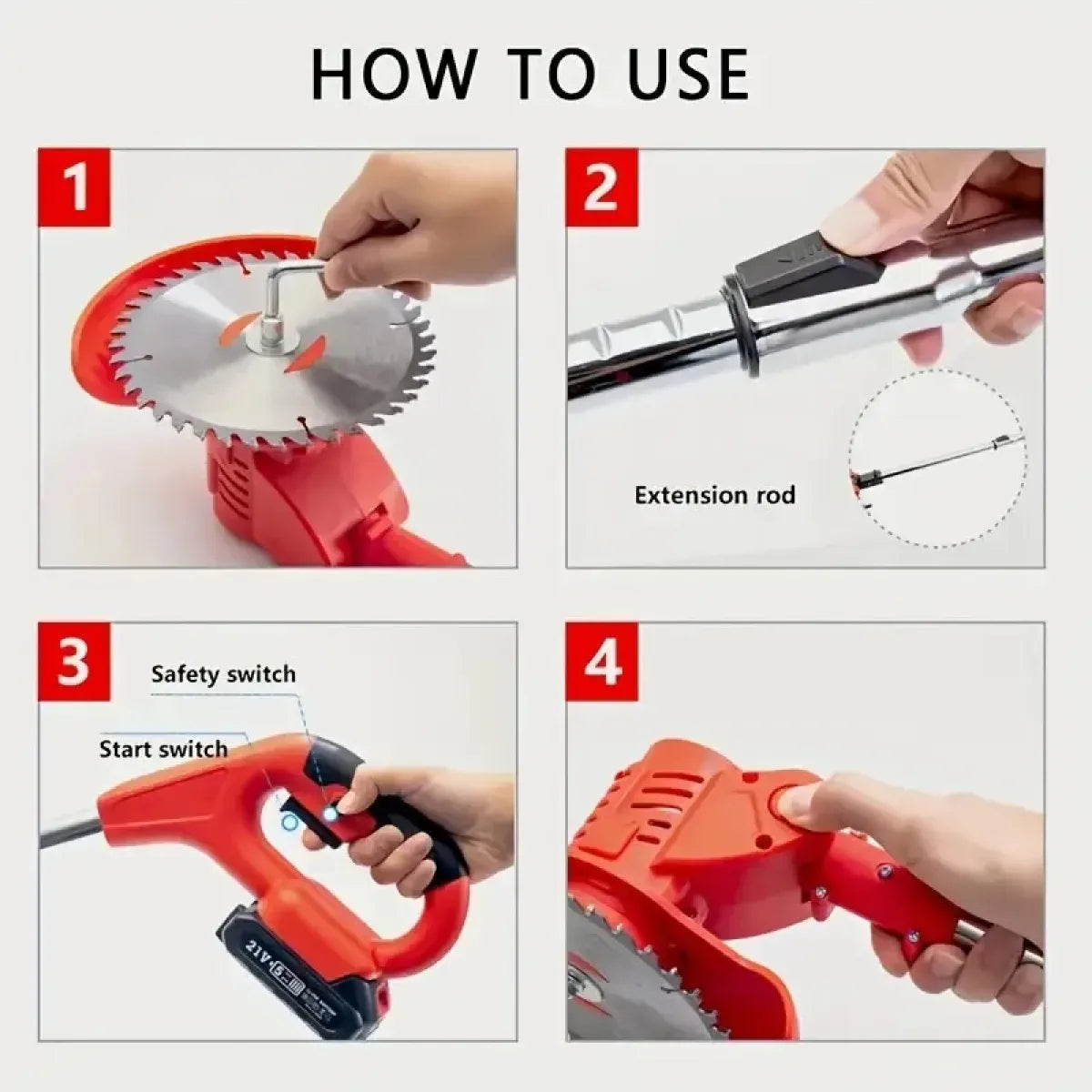 Cordless Weed Wacker – 2 Batteries Included