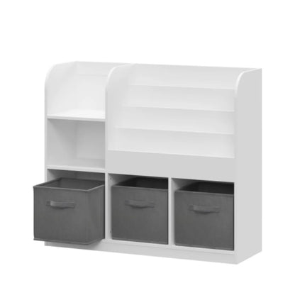 Kids Bookcase, White & Gray – view 8