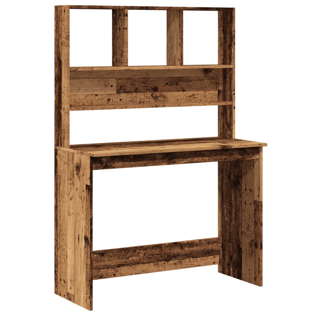 Tall desk with shelf, 102cm