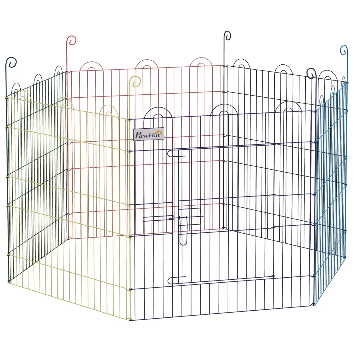 Hexagon Metal Dog Playpen – Portable Exercise Fence