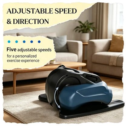 Under Desk Elliptical Machine with Remote and LCD Display for Home Office