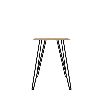 Owen writing desk, walnut and black