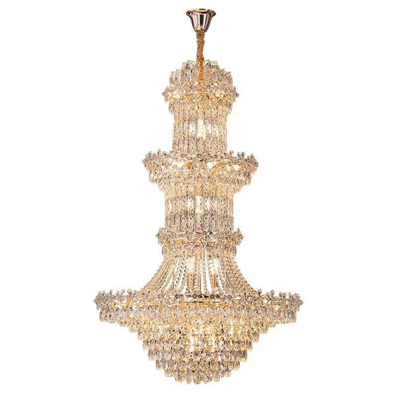 Three-layer European crystal chandelier