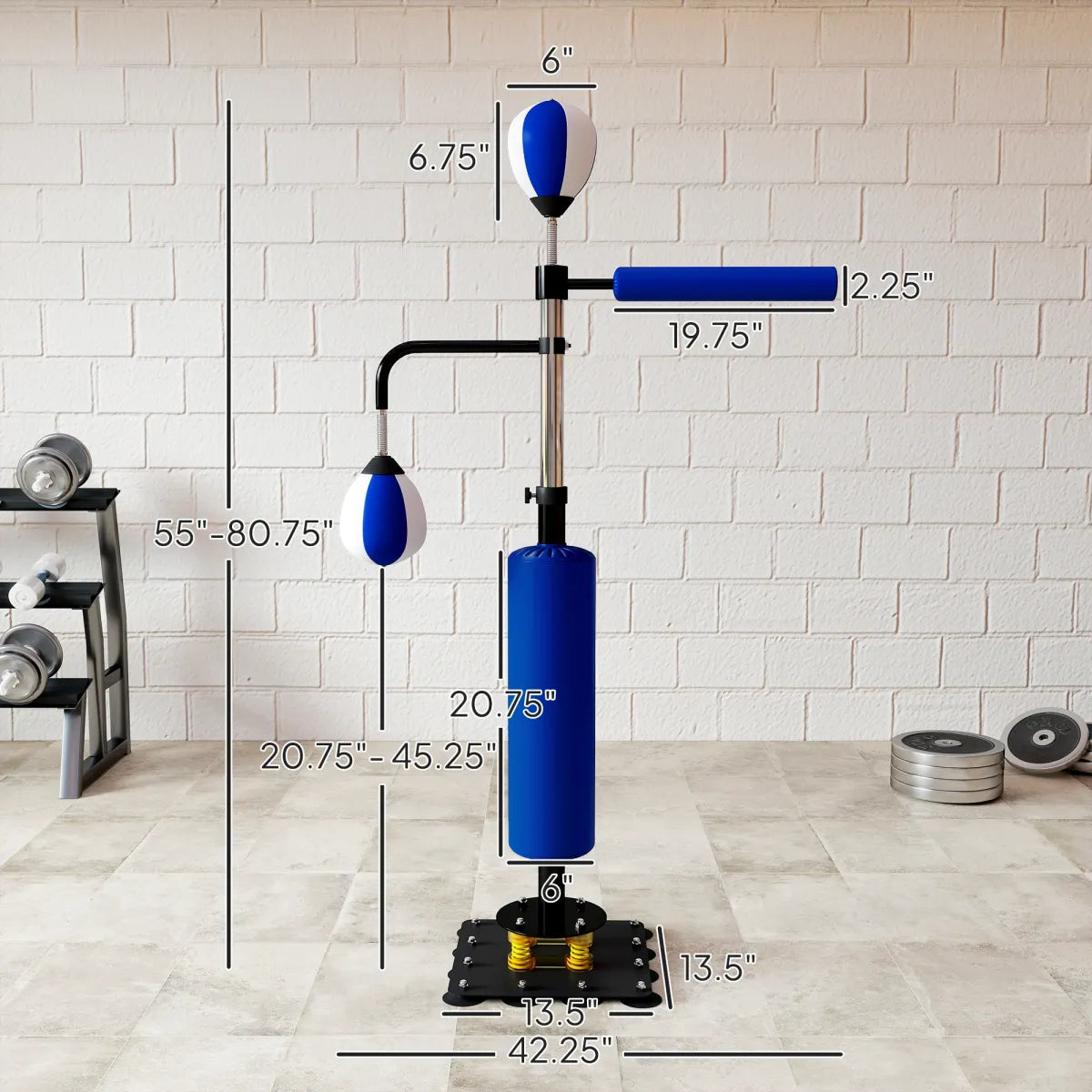 Reflex Speed Bag Stand – Adjustable Boxing Training Rig
