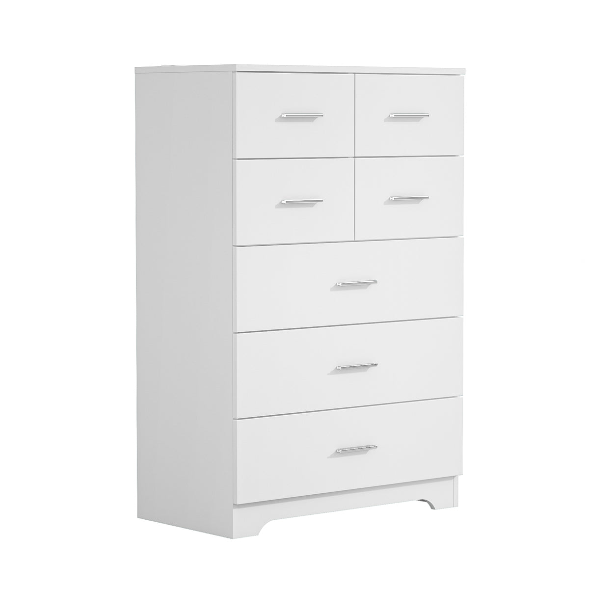 7-Drawer Storage Dresser with Outlet, White – alternate view 3