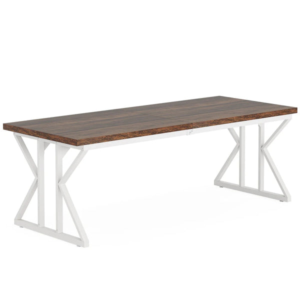Spacious two-person computer desk