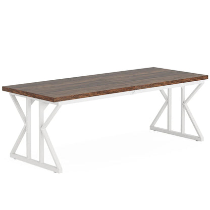 Spacious two-person computer desk